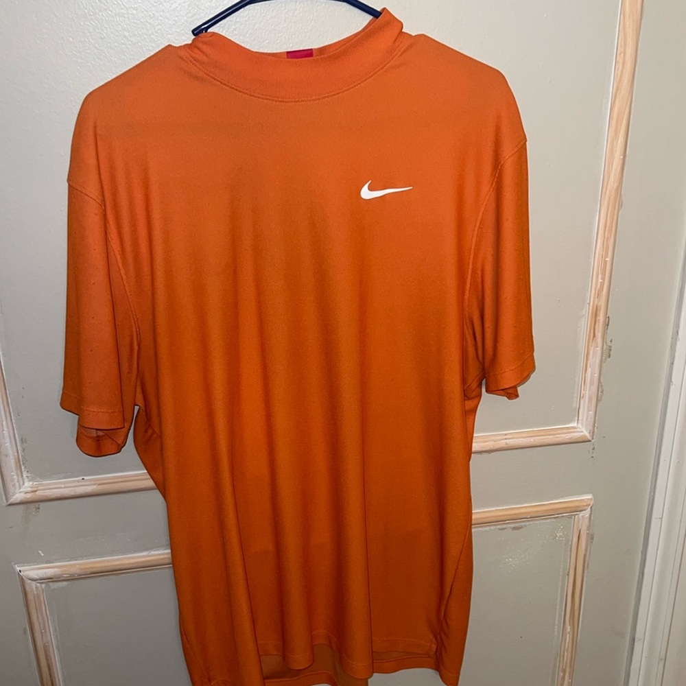 Nike Tiger Woods Collection Orange Golf Shirt